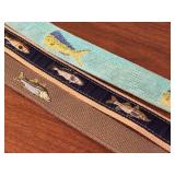 Set of 3 Fish-Themed Needlepoint and Canvas Belts by Zep-Pro and Smathers & Branson