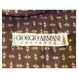 Set of 2 Giorgio Armani Silk Ties Made in Italy