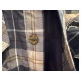 Simms Plaid Long Sleeve Snap Shirt, Size Large