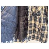 Simms Plaid Long Sleeve Snap Shirt, Size Large