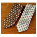 Vineyard Vines Holiday Necktie Set - Santa and Holiday Lights Patterns