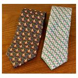 Vineyard Vines Holiday Necktie Set - Santa and Holiday Lights Patterns