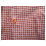Southern Tide Classic Fit L Orange and Blue Check Long Sleeve Shirt