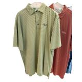 Set of 3 Woodhill Country Club Striped Polo Shirts Assorted Brands and Sizes