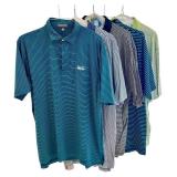 Set of 5 Golf Polos - Woodhill Country Club, Peter Millar, Donald Ross, Fairway & Greene