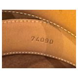 Allen Edmonds Cognac Leather Belt Size 38