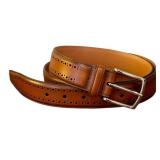 Allen Edmonds Cognac Leather Belt Size 38