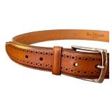Allen Edmonds Cognac Leather Belt Size 38
