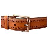 Allen Edmonds Cognac Leather Belt Size 38