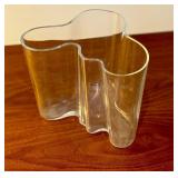 Alvar Aalto Savoy Clear Glass Vase
