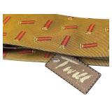 Twill Brand Neck Tie with Shotgun Shell Motif
