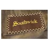 Southwick 100% Wool Windowpane Plaid Blazer Size 44 Long