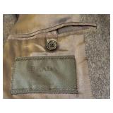 Prada Milano Charcoal Grey 100% Camel Hair Blazer, Size 56R, Made in Italy