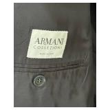 Armani Collezioni Black 2-Piece Suit Made in Italy, 42R Jacket