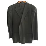 Armani Collezioni Black 2-Piece Suit Made in Italy, 42R Jacket