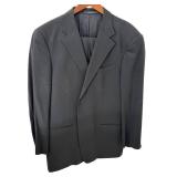 Armani Collezioni Black 2-Piece Suit Made in Italy, 42R Jacket