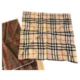 Set of 3 Designer Plaid Pocket Squares Robert Talbott, Â Peter Millar and More