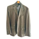 Corneliani ID Milestones Paddock Wool Cashmere Blazer Size 56R Made in Italy