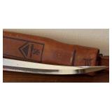 Normark Stainless Steel Fillet Knife with Leather Sheath, Finland