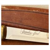 Normark Stainless Steel Fillet Knife with Leather Sheath, Finland