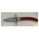 Simply Eezy 7 Inch Fixed Blade Knife with Wood Handle