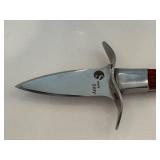 Simply Eezy 7 Inch Fixed Blade Knife with Wood Handle