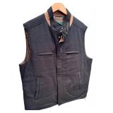 Robert Talbott XL Quilted Black Vest with Paisley Lining