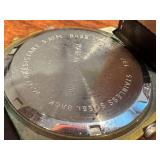 Orvis Quartz Wristwatch with Brown Leather Band - Needs Battery