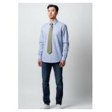 Set of 2 Peter Millar Dress Shirts with Silk Ties, Size Large