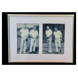Framed Vintage Golf Photographs Duo