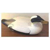 Handcrafted Eider Duck Decoy by Patrick Vincent, 2014