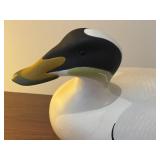 Handcrafted Eider Duck Decoy by Patrick Vincent, 2014