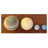 Set of 4 Handcrafted Ceramic Planet Sculptures