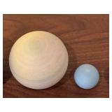 Set of 4 Handcrafted Ceramic Planet Sculptures