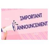 IMPORTANT ANNOUNCEMENT