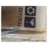 Outdoor Steel Striped Market Patio Umbrella w/ Tilt, Crank Lift - 10ft