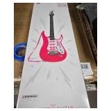 Kids Electric Guitar Toy Play Set w/ 6 Songs, Microphone, Amp