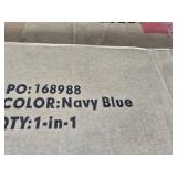 One-Person Setup Instant Pop Up Canopy w/ Side Wall, Carrying Case - 10x10ft (Navy Blue)