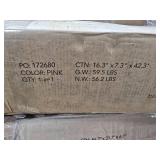 Pretend Play Corner Kitchen Wooden Toy Set for Kids w/ Lights, Sounds (Pink)