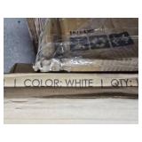 Bar Height Folding Table Indoor Outdoor Accessory w/ Thick Table Top - 32in (White)