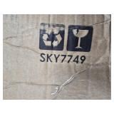 Solar LED Offset Hanging Patio Umbrella w/ Crank Tilt Adjustment - 10ft (Sand)