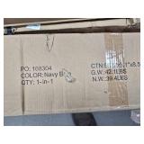 One-Person Setup Instant Pop Up Canopy w/ Case, 4 Weight Bags - 12x12ft (Navy Blue)