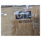 Outdoor Woodgrain Pattern Patio Umbrella Decoration w/ Tilt, Crank - 10ft (Ivory)