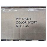 Outdoor Woodgrain Pattern Patio Umbrella Decoration w/ Tilt, Crank - 10ft (Ivory)