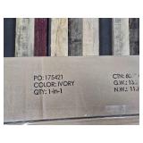 Outdoor Woodgrain Pattern Patio Umbrella Decoration w/ Tilt, Crank - 10ft (Ivory)