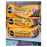 (3) Bags of Miracle Grow Potting Mix