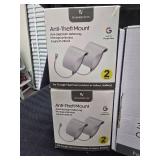 Wasserman Flood light and Charger 2 -2 pk of anti theft mounts - wireless chime (Google Nest)