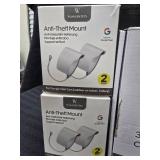 Wasserman Flood light and Charger 2 -2 pk of anti theft mounts - wireless chime (Google Nest)