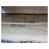 Folding Zero Gravity Recliner Patio Lounge Chair w/ Canopy, Side Tray (Ultimate Pink)