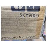 3-Piece Small Folding Patio Bistro Set w/ 2 Chairs (White)